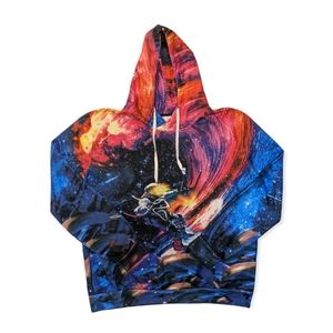 Galactic Waves Unisex Hooded Sweatshirt/ Hoodie By On Cue Apparel 2XL